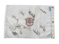** Now Grouped in 53 of Receipt ** A 2001 Chrysler All-Star Golf Shootout Signed Autograph Golf Flag Including Multiple Chicago Sports Legends (Beckett Authentication Services BAS Certified),