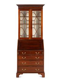 A George III Style Mahogany Secretary Bookcase