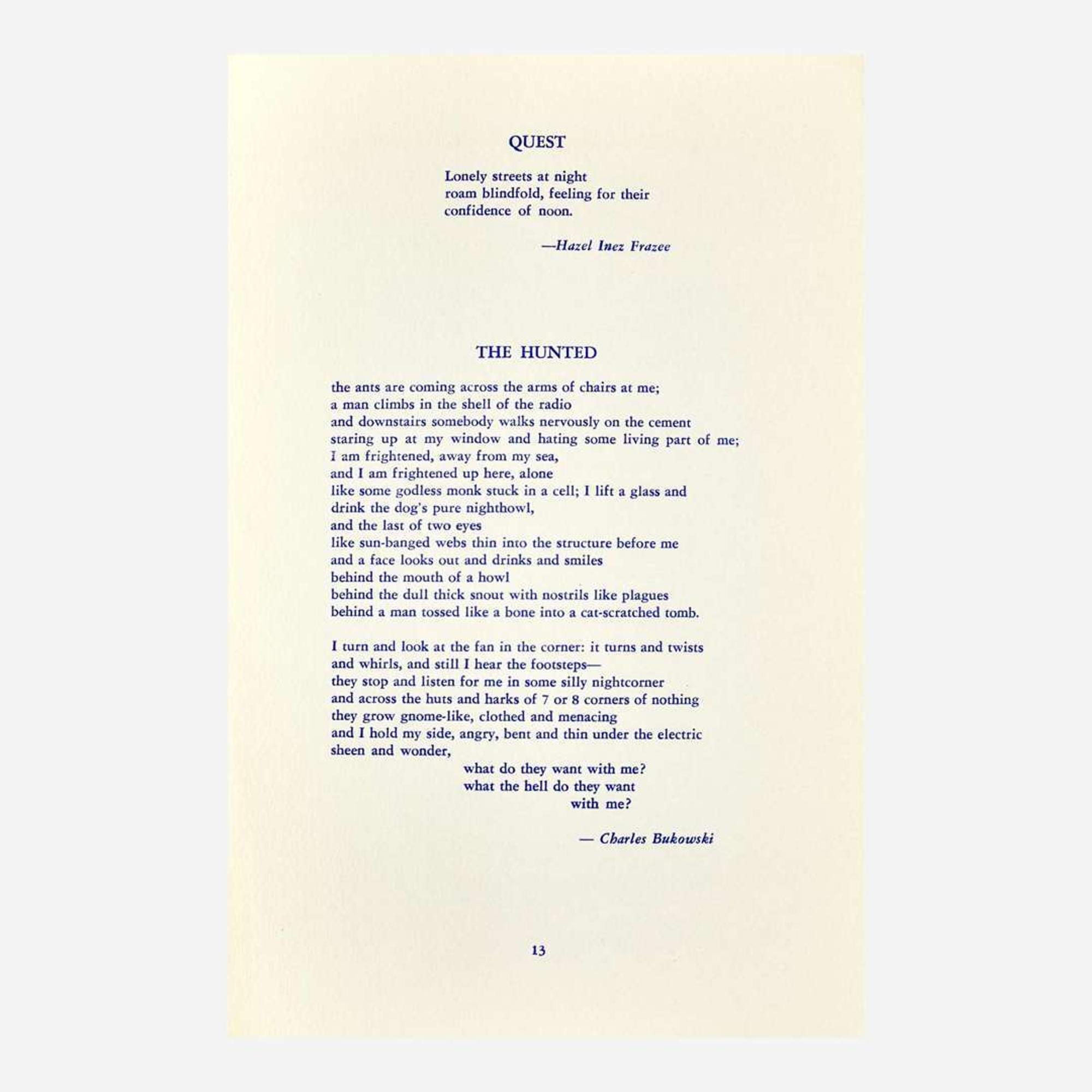[Counter-Culture] [Bukowski, Charles] Quicksilver: A Quarterly Magazine of Poetry
