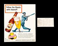 An April 12, 1960 San Francisco Giants Opening Game at Candlestick Park Ticket Stub and 1960 Yearbook