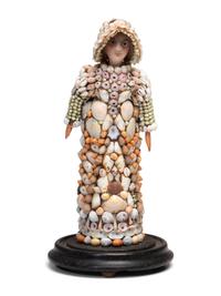 A Victorian Shell Encrusted Figure