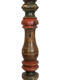An Italian Polychrome Painted Altar Stick