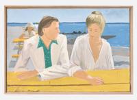Alex Katz (American, b. 1927) - Rackstraw and Pamela (Study)