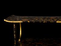 A Japanese Shodana Black and Gold Lacquer Displaying Cabinet