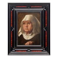 Follower of Pieter Jansz Pourbus (Flemish, c. 1523-1584) — Portrait of an Old Lady , 1538