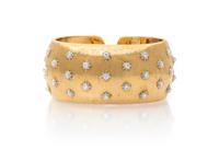 A Vintage 18 Karat Gold and Diamond Cuff Bracelet, Gianmaria Buccellati, 42.20 dwts.