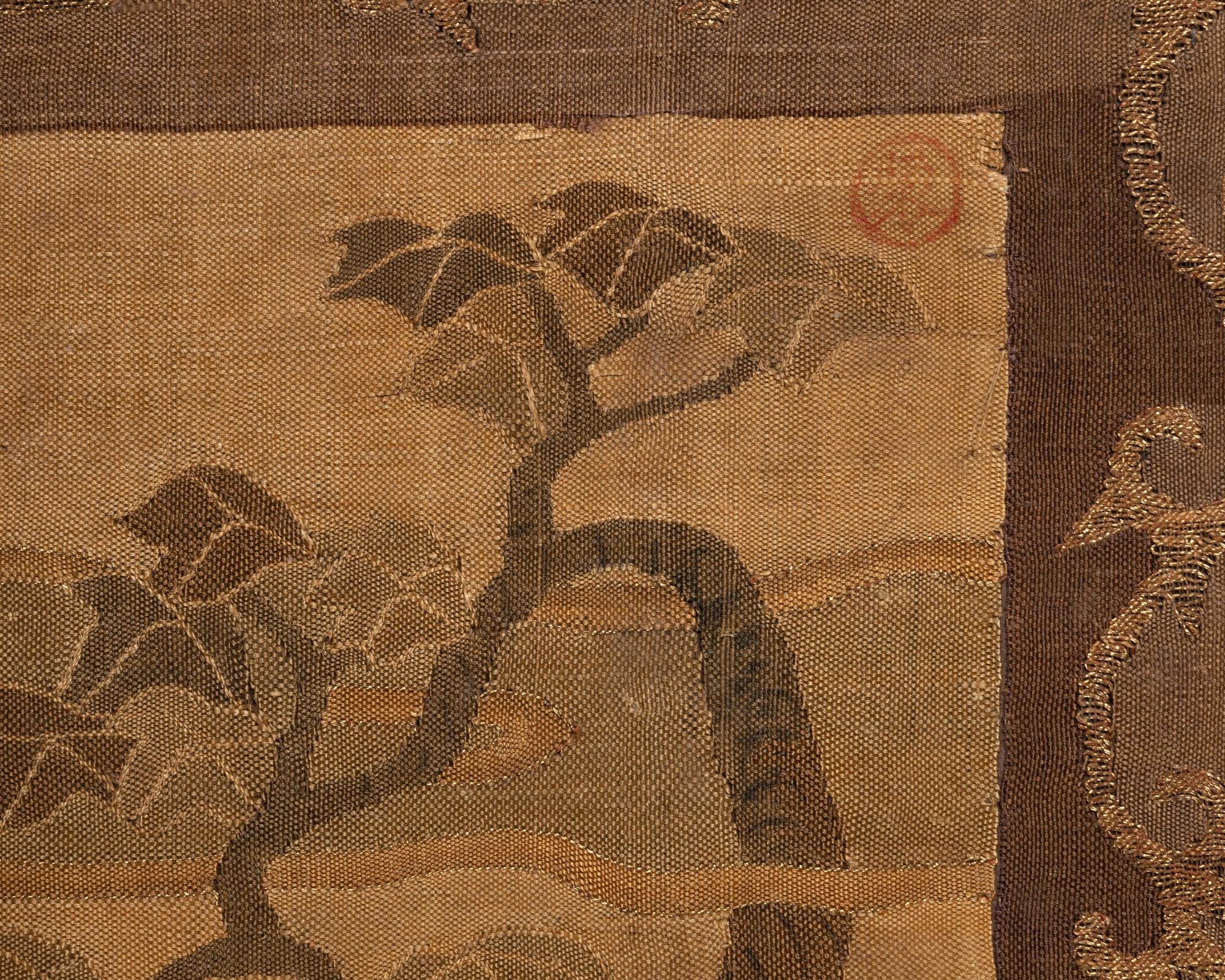 Two Kesi Woven Silk 'Figure' Panels