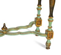 A Pair of Chinoiserie-Decorated Painted Pier Tables