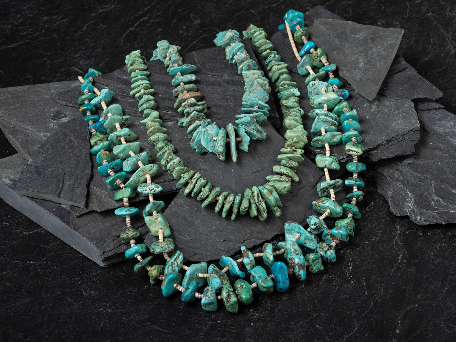 Pueblo Turquoise Nugget Necklaces