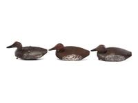 Three Carved and Painted Wood Duck Decoys