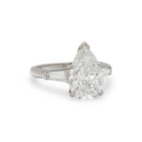 DIAMOND AND PLATINUM RING