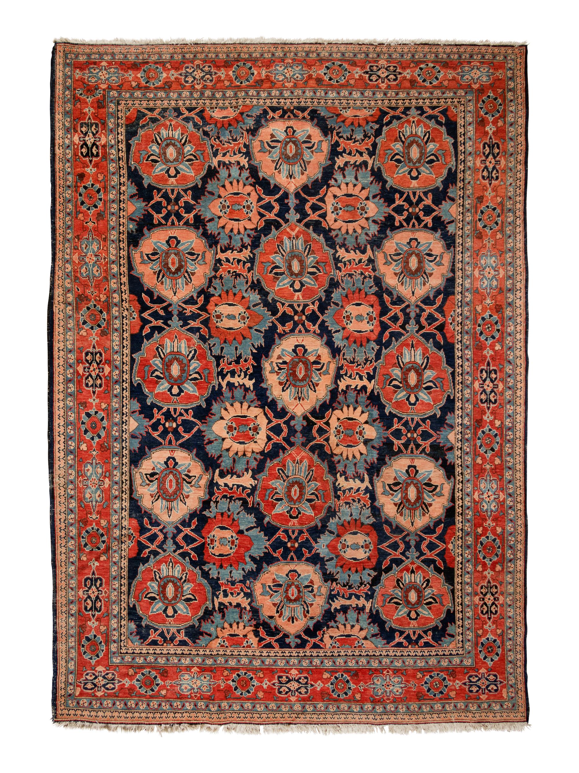 A Herati or Northwest Persian Wool Rug