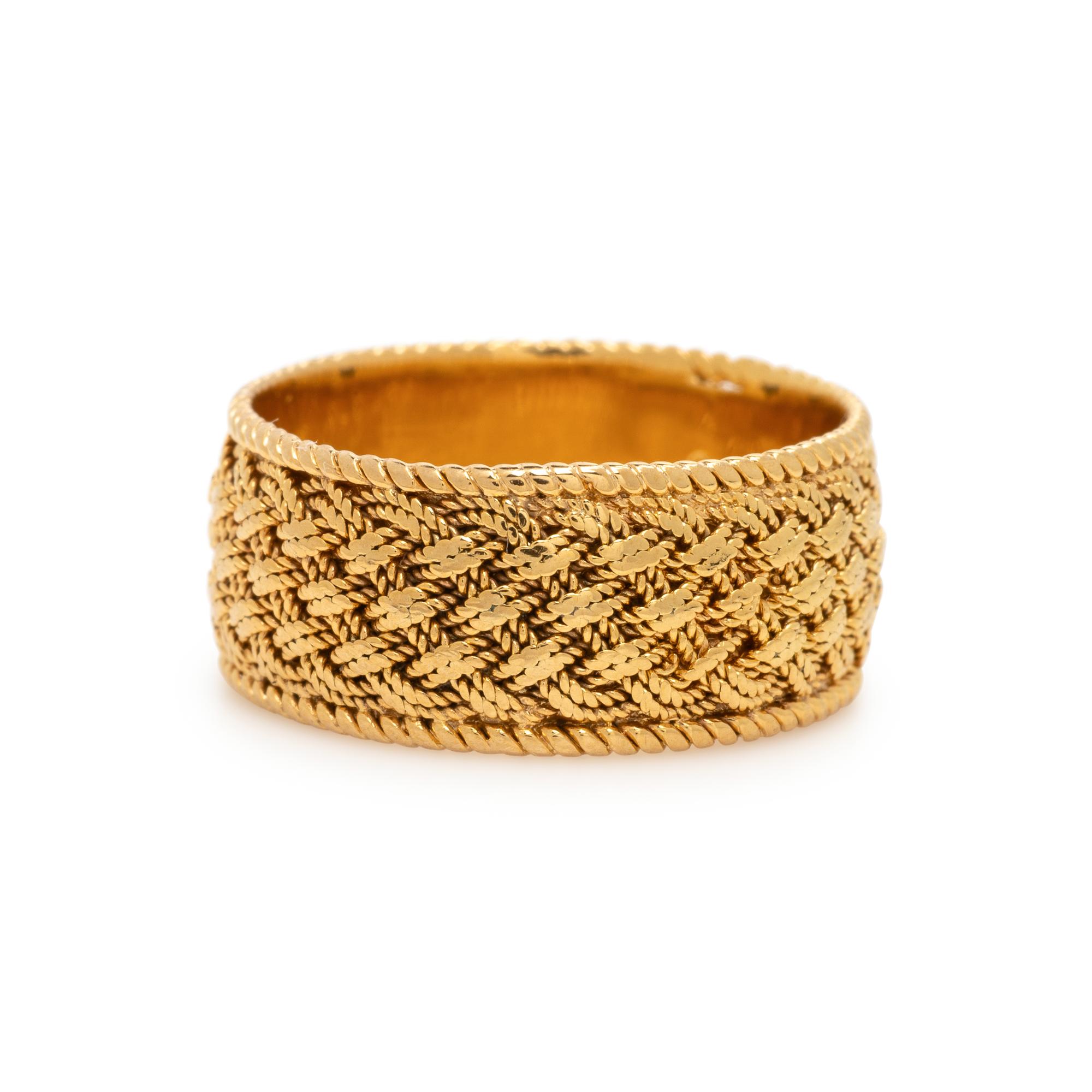 Tiffany & Co., Yellow Gold Woven Band