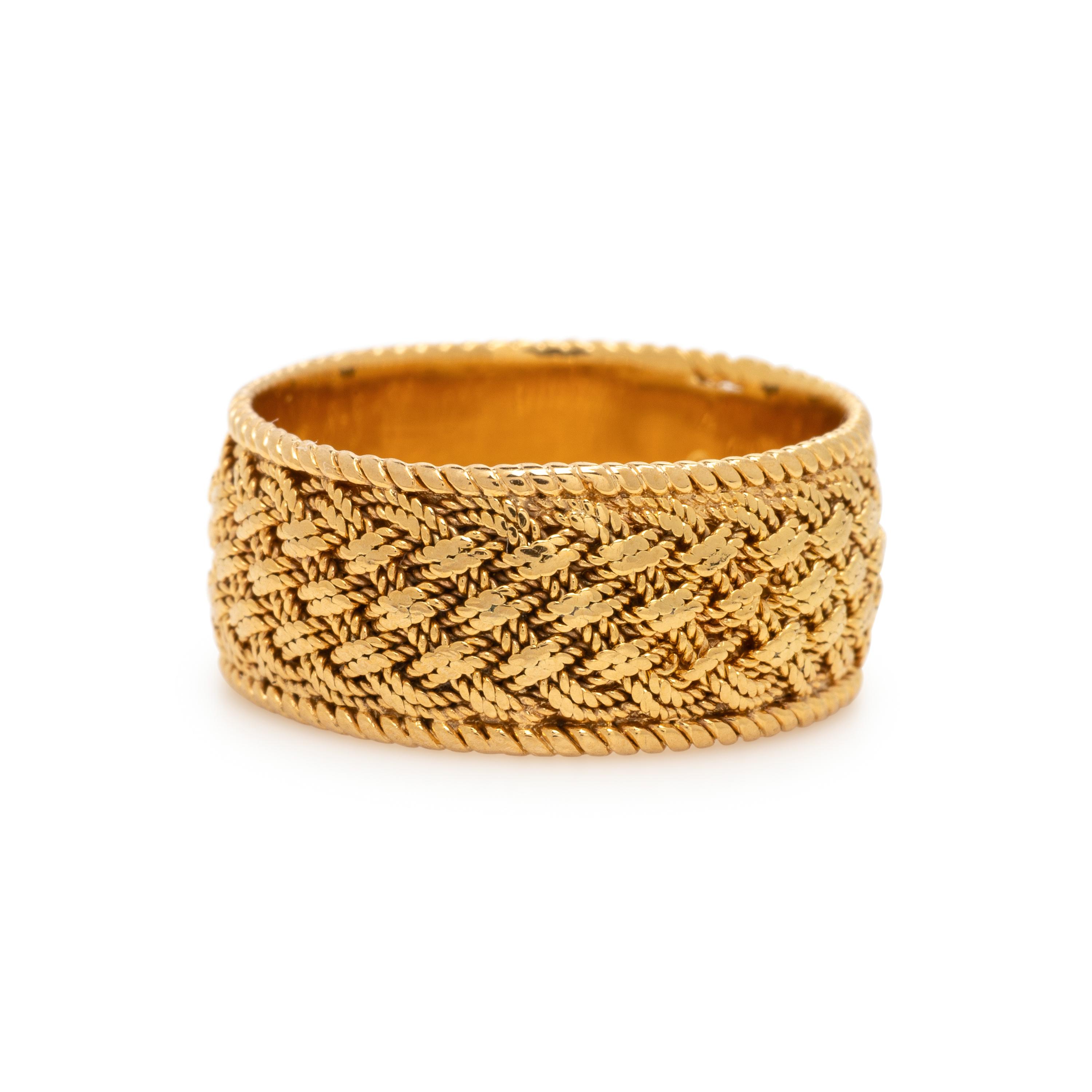 Tiffany & Co., Yellow Gold Woven Band