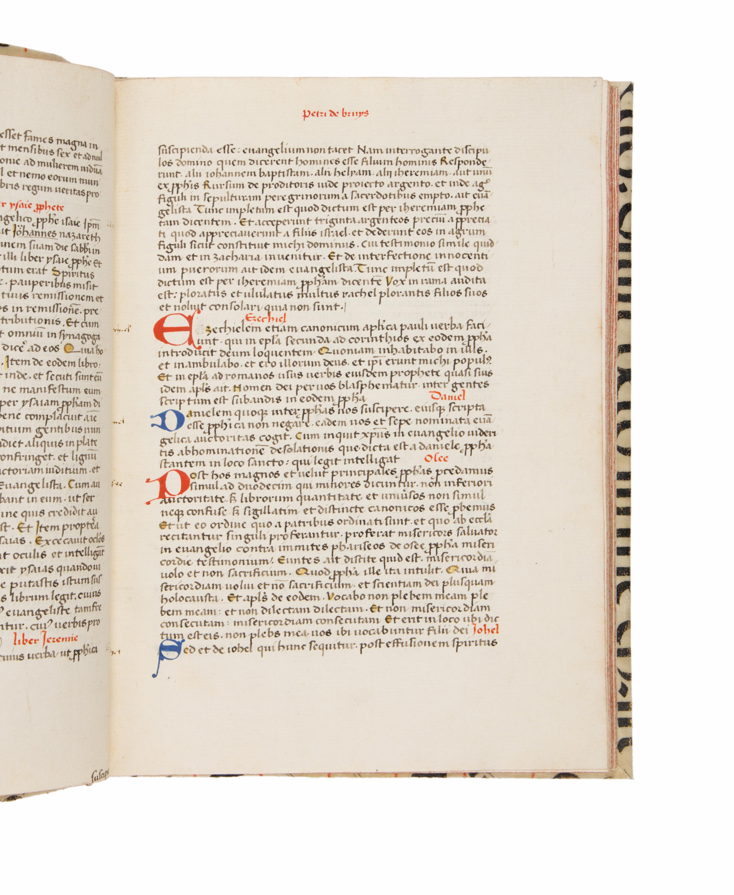 PETER THE VENERABLE Contra Petrobrusianos hereticos , in Latin, illuminated manuscript on paper and parchment [Southern Netherlands, Parc Abbey, c. 1450]