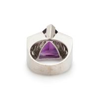 AMETHYST AND DIAMOND RING