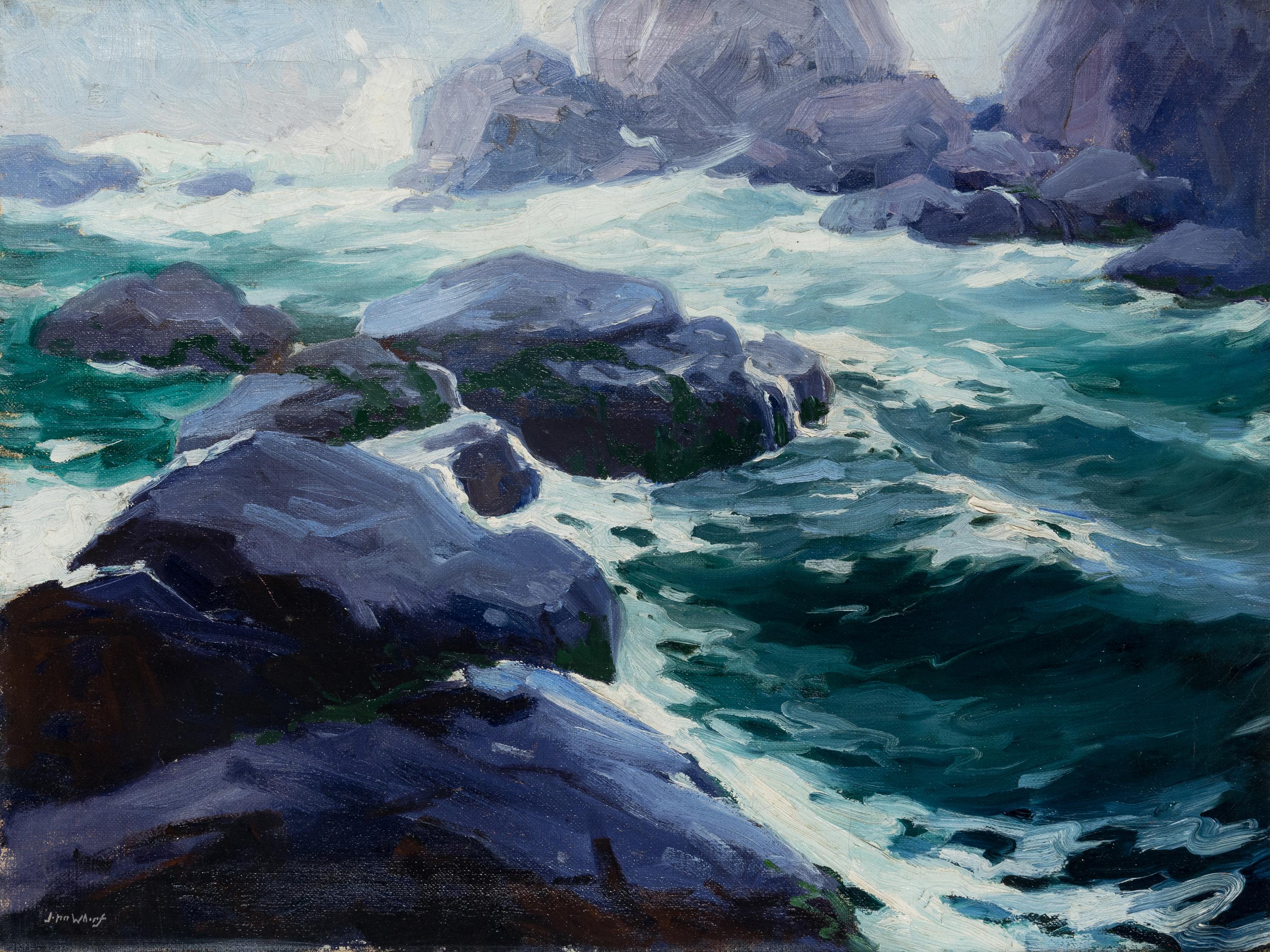 John Whorf (American, 1903-1959) — Rocky Coast