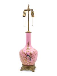 An English Porcelain Vase Mounted as a Lamp — LATE 19TH/EARLY 20TH CENTURY
