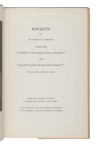 GODDARD, Robert H. (1882-1945). Rockets . New York: American Rocket Society, 1946.