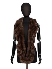 Two Designer Cardigans & Sable Scarf, Loro Piana and Chanel