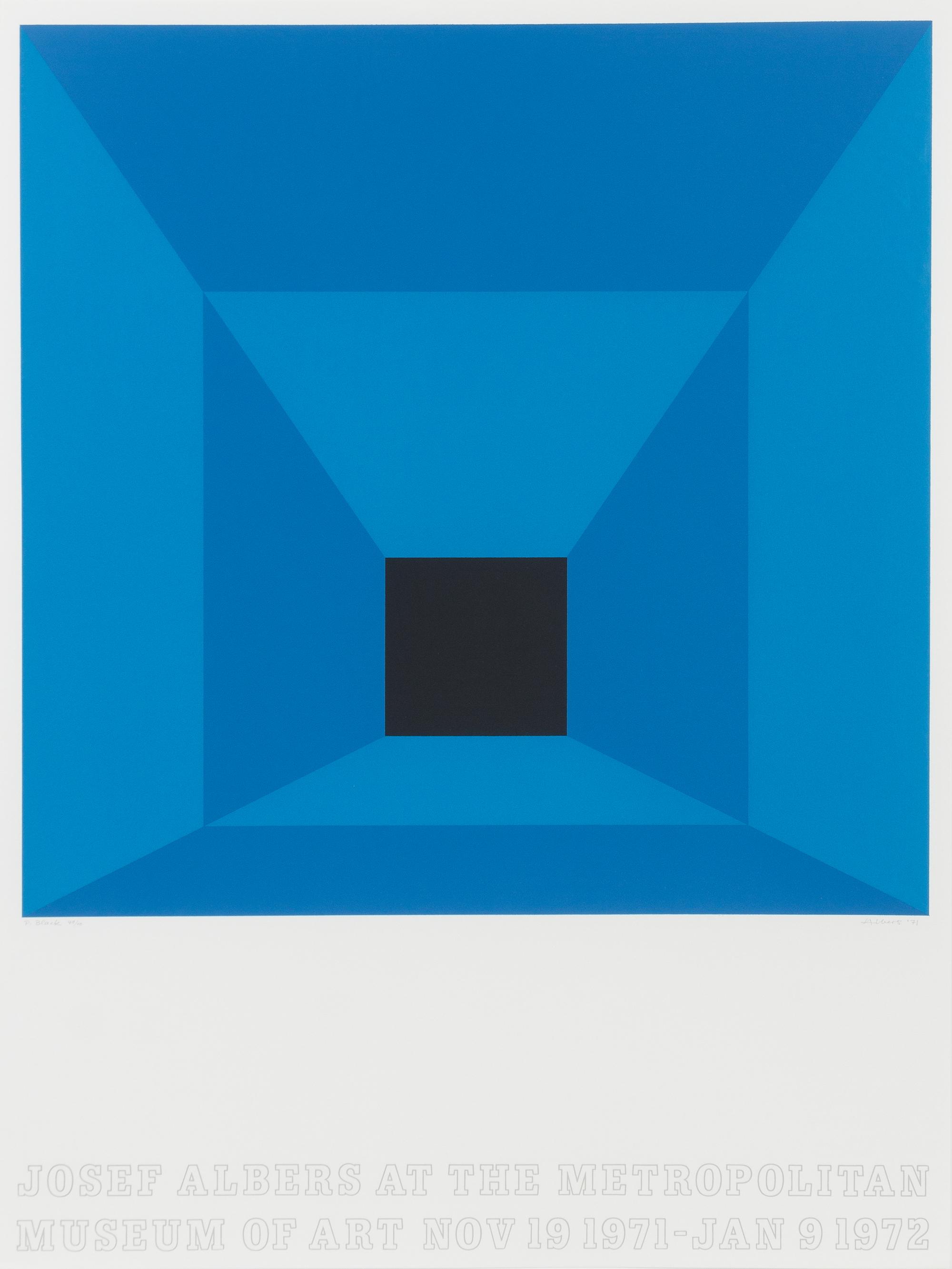Josef Albers, (American/German, 1888-1976), Josef Albers at the Metropolitan Museum of Art, 1971
