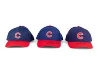 A Group of Three Chicago Cubs Hall of Fame Signed Autograph Hats (Beckett Authentication Services BAS Certified),