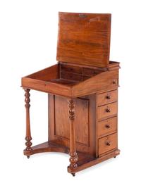 An English Mahogany Davenport Desk