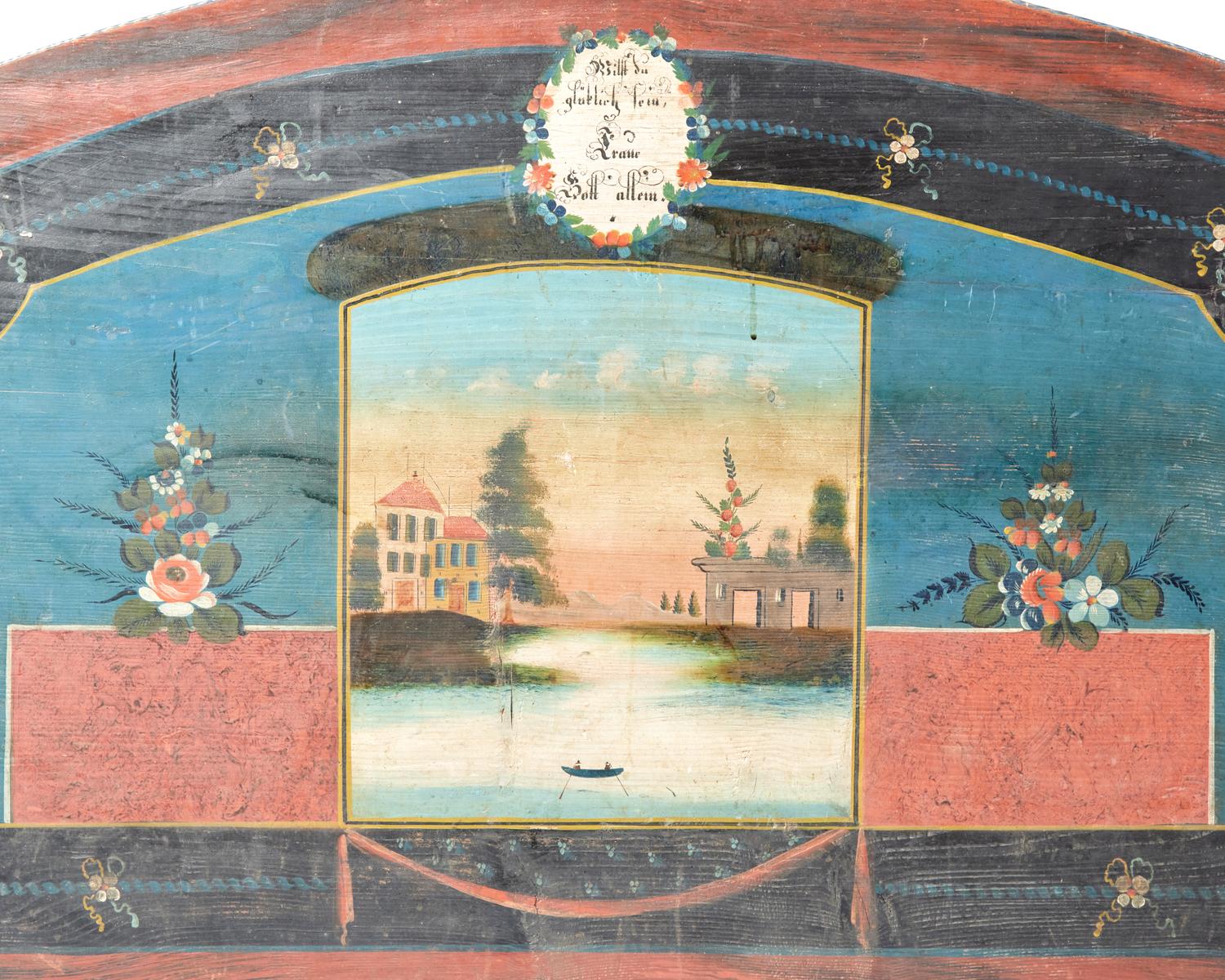 A Painted and Decorated Bed