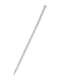 TIFFANY & CO., DIAMOND AND PLATINUM 'LACE' BRACELET