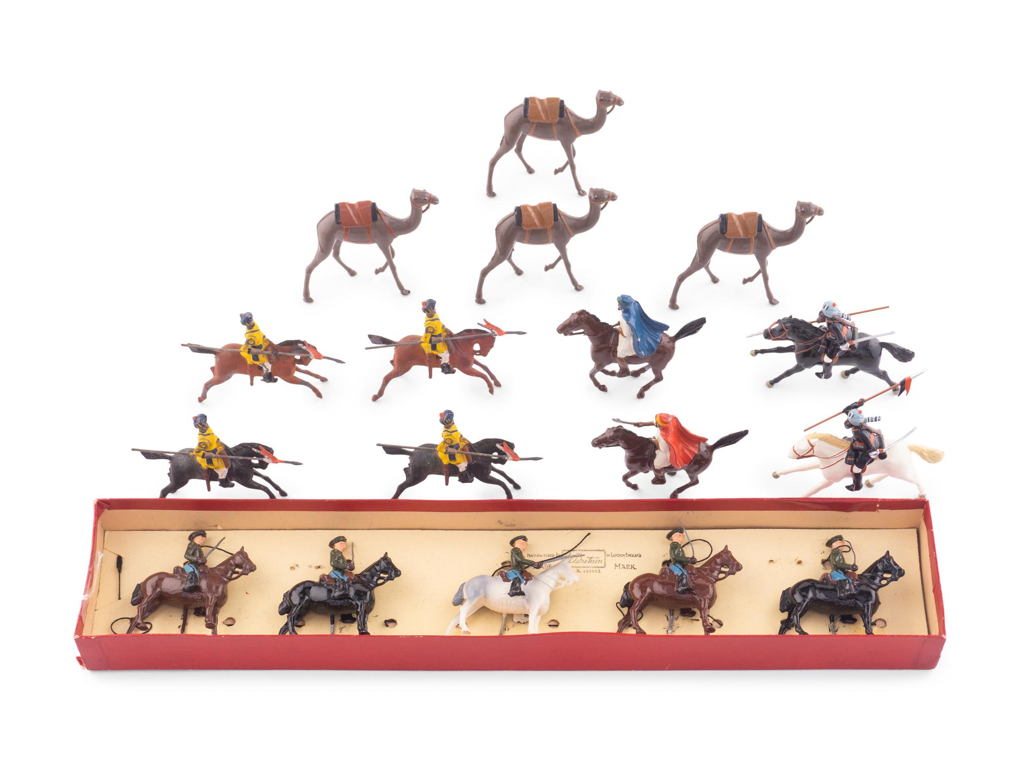A Large Collection of Painted Metal Soldiers