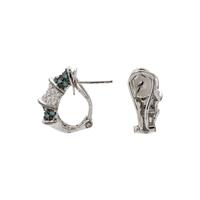 DIAMOND AND COLORED DIAMOND EARCLIPS
