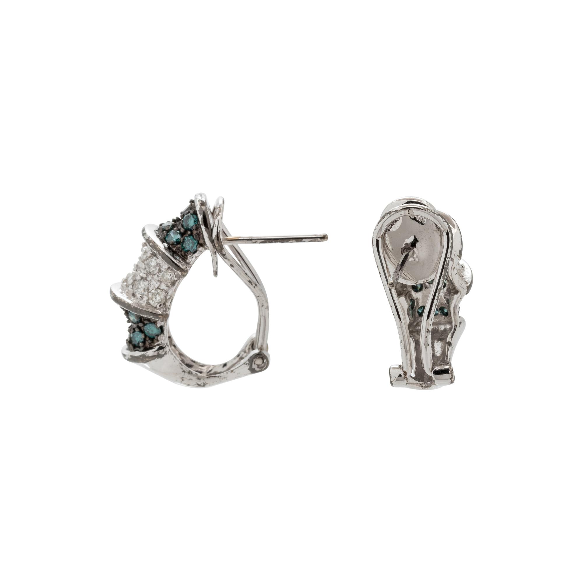 DIAMOND AND COLORED DIAMOND EARCLIPS