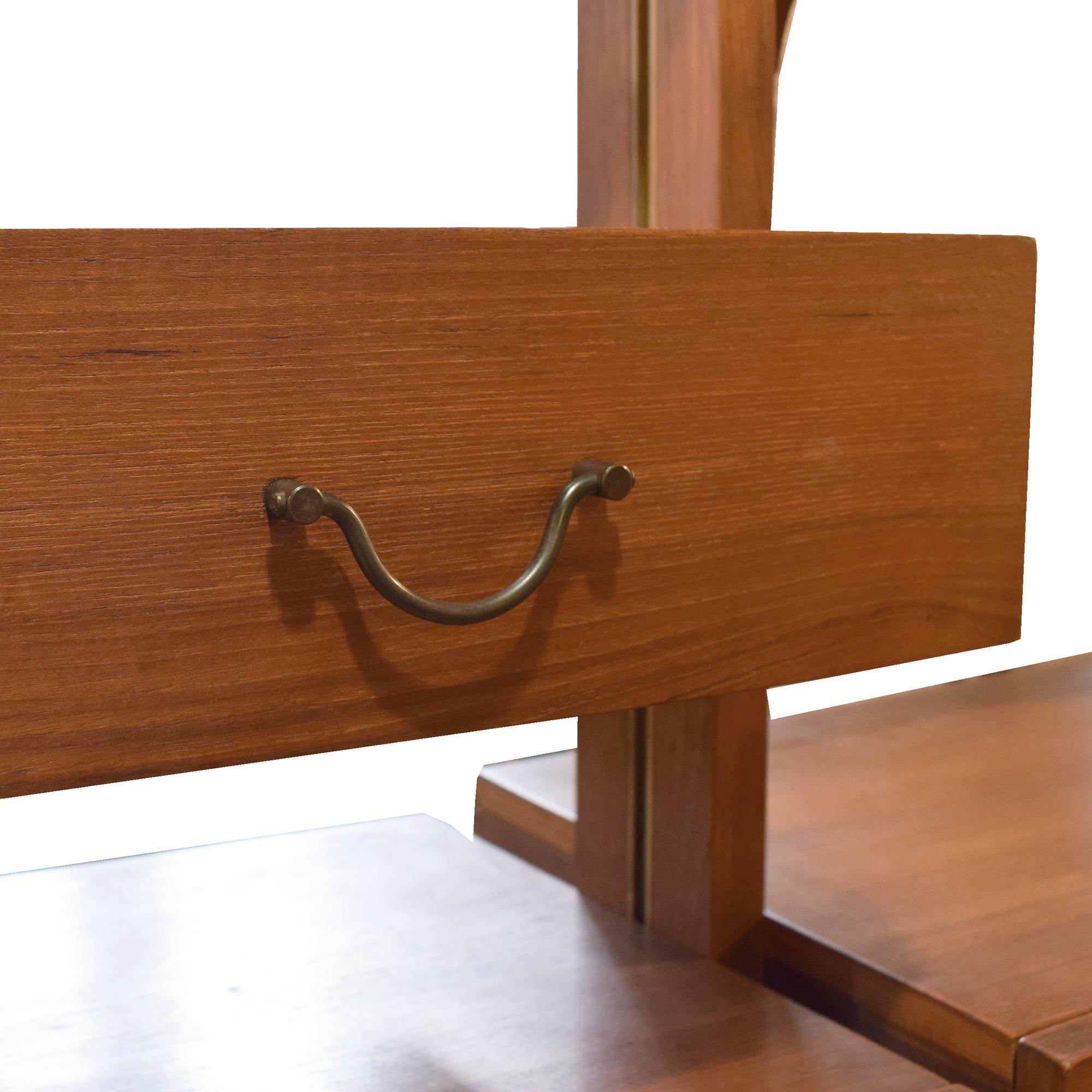 A Mid-Century Shelving Unit 74.5" W each x 16" D x 81" H — Italy, Mid-20th Century