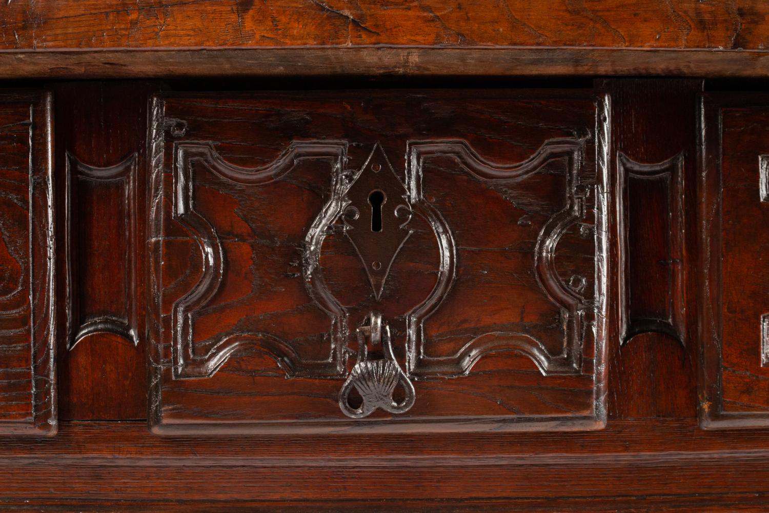 A Spanish Baroque Carved Walnut Refectory Table