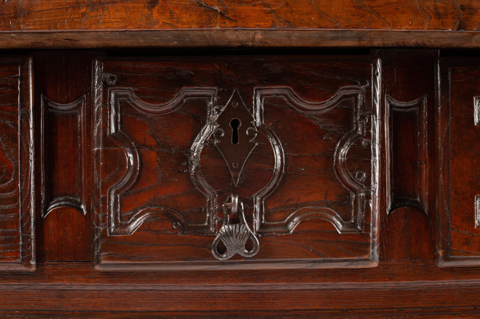 A Spanish Baroque Carved Walnut Refectory Table