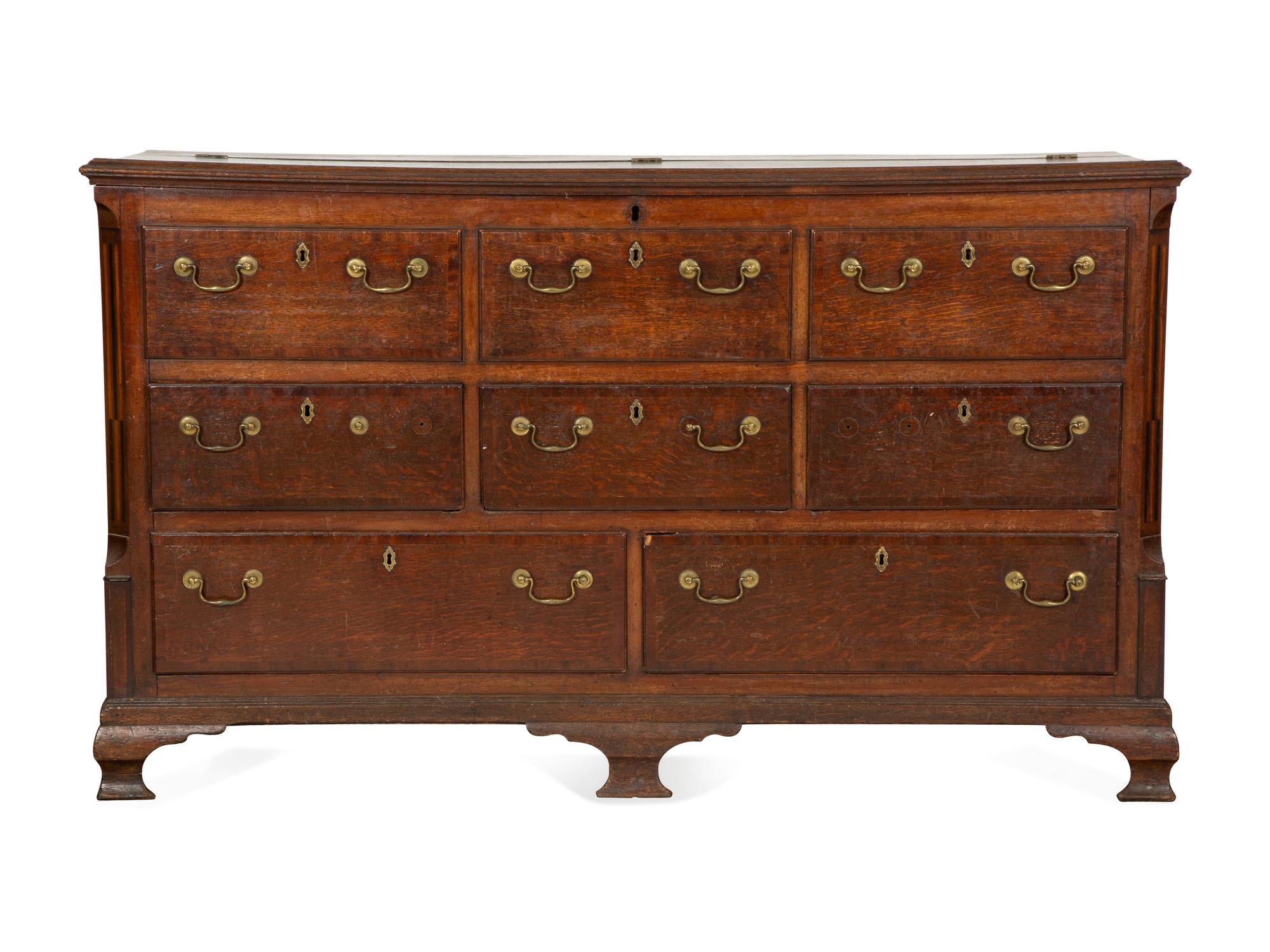An English Oak Sideboard with Hinged Top
