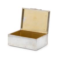 A Russian Silver Table-Top Cigarette Box