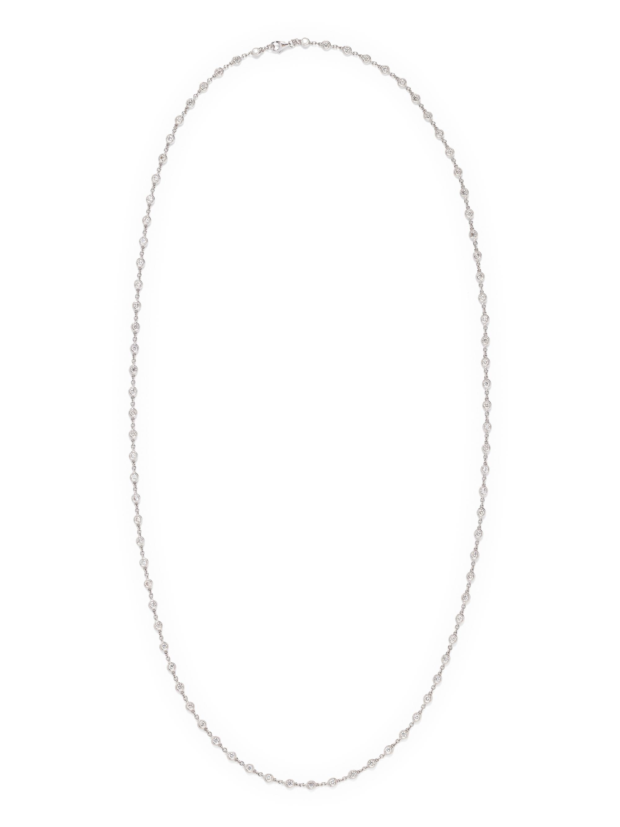 WHITE GOLD AND DIAMOND NECKLACE