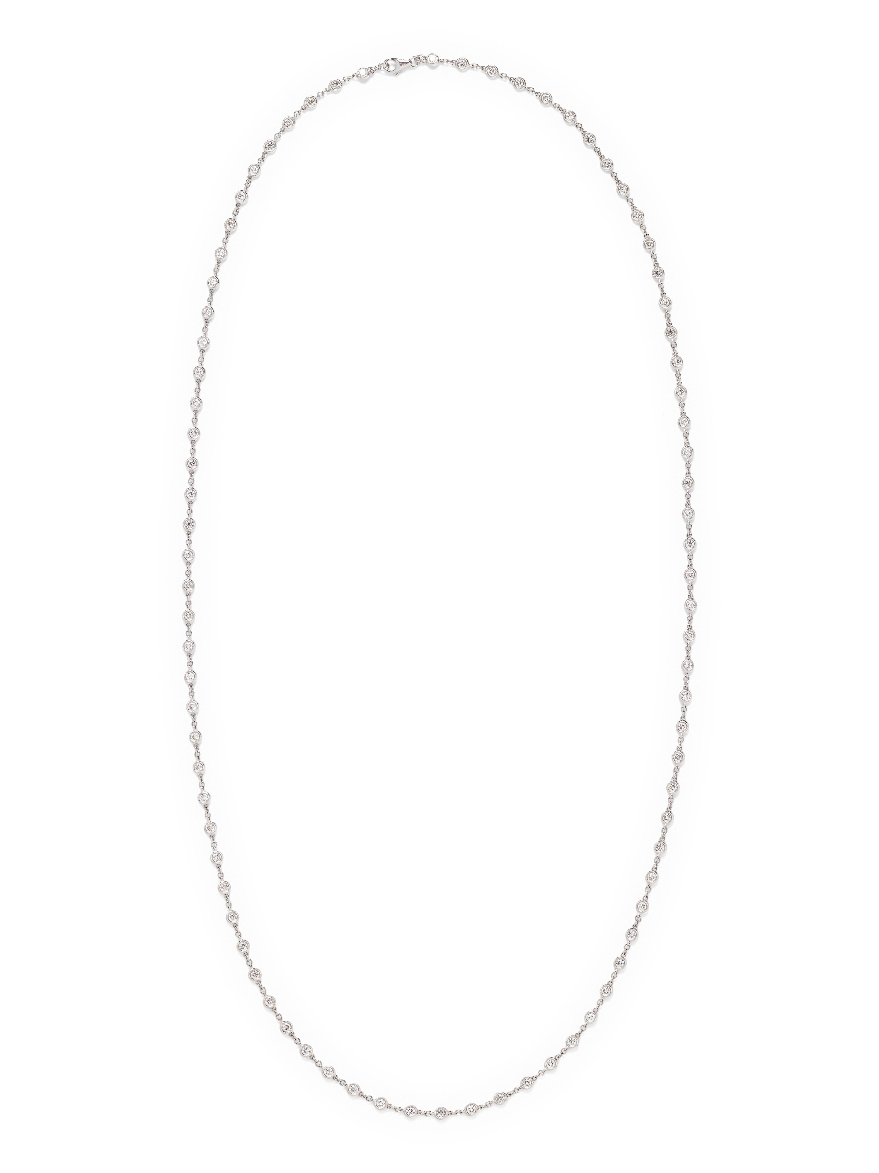 WHITE GOLD AND DIAMOND NECKLACE