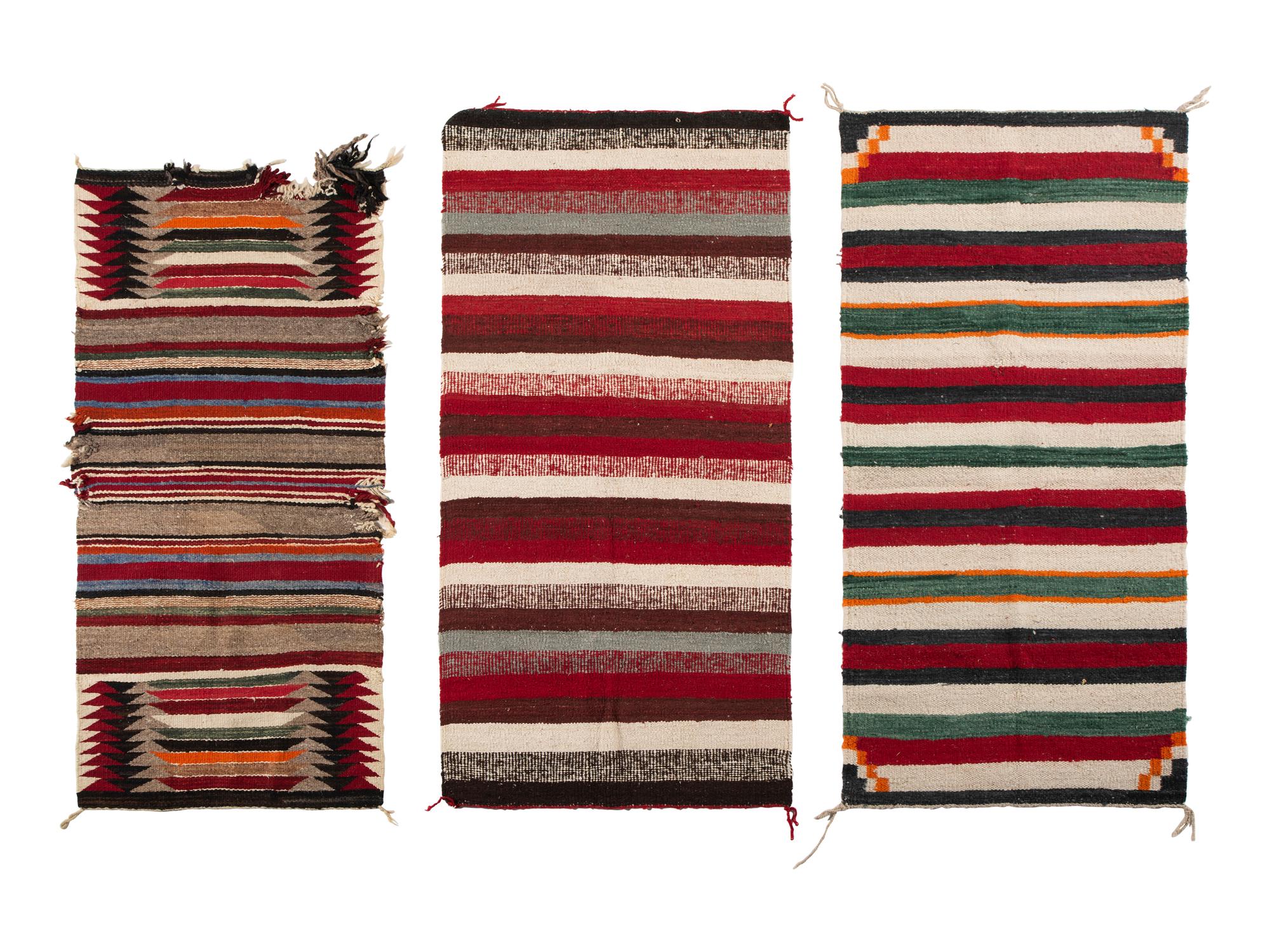 Navajo Banded Saddle Blankets