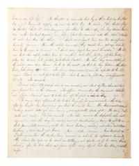 [CIVIL WAR]. THAYER, William Henry. Autograph letter signed ("Wm. Henry Thayer") as regimental surgeon, 14th New Hampshire Infantry, describing the wounding, treatment, and death of his fellow soldier Colonel Alexander Gardiner who was mortally injured at the Battle of Opequan. Winchester, VA, 9 October 1864.