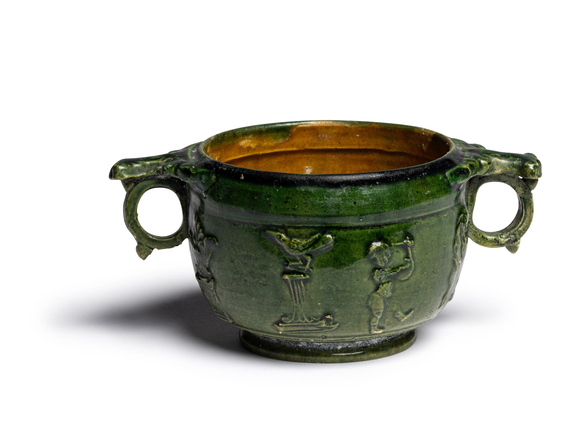 A Roman Lead-Glazed Skyphos