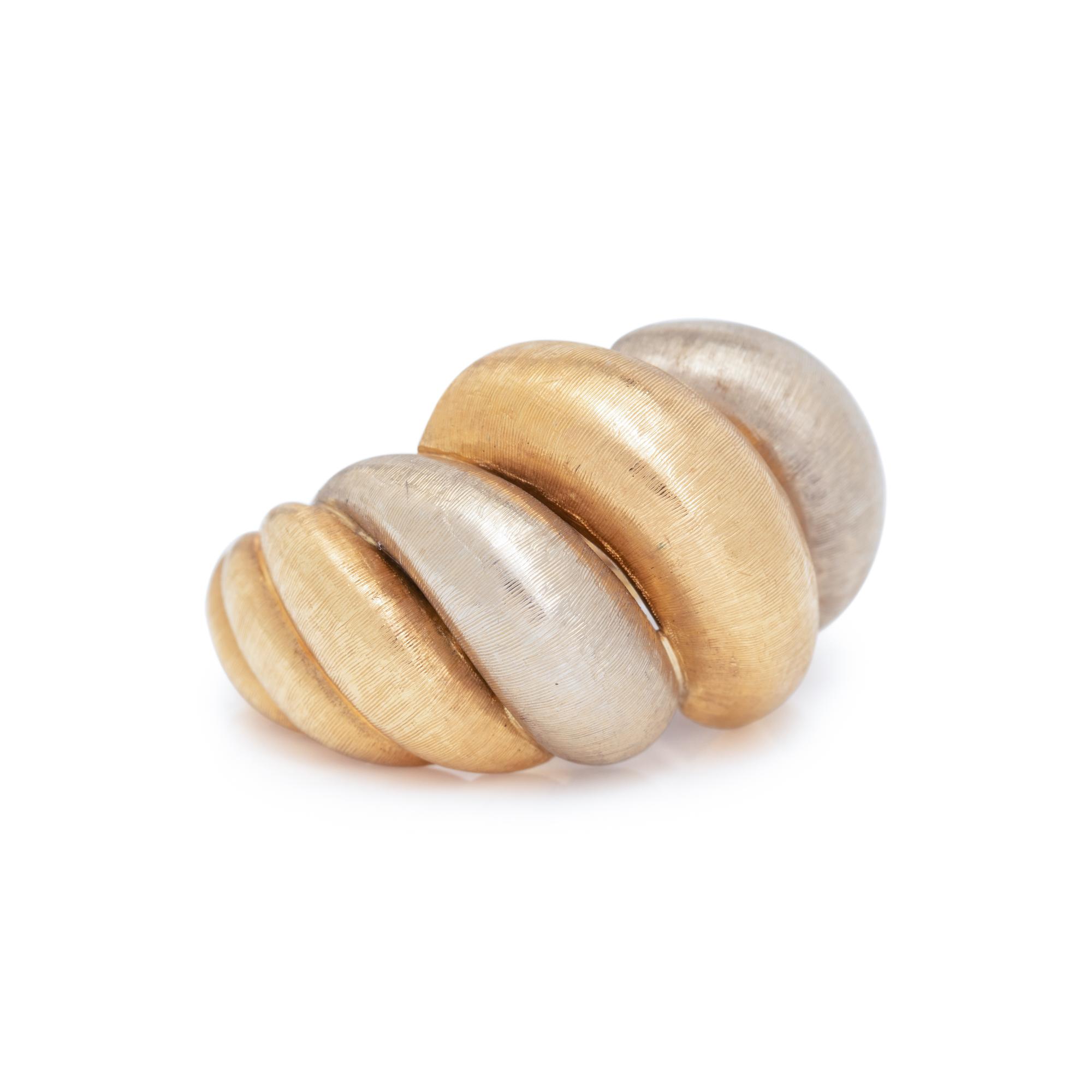 BUCCELLATI, BICOLOR GOLD RING