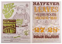 [MUSIC] -- [POSTERS]. WILSON, Wes and MOUSE, Stanley, artists. A group of 8 Family Dog posters from 1966, incl. shows featuring the Grateful Dead, comprising: