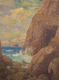 Carl Oscar Borg (American, 1897-1947) - Seal Rocks, San Francisco