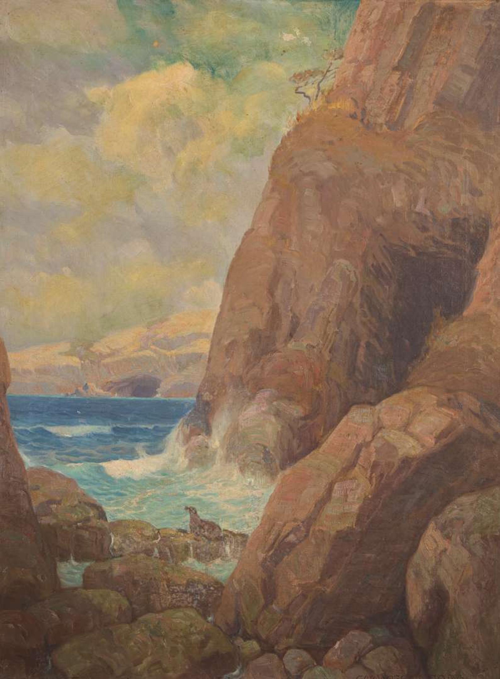 Carl Oscar Borg (American, 1897-1947) - Seal Rocks, San Francisco