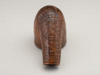 [CIVIL WAR]. Folk art carved pipe identified to the 3rd Pennsylvania Cavalry, referencing Colonel W.W. Averell and battles fought in 1862.