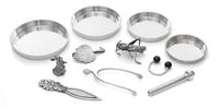 A Group of American Silver Table Articles, various makers, comprising a key ring marked for Tiffany & Co., New York, NY, a graduated se
