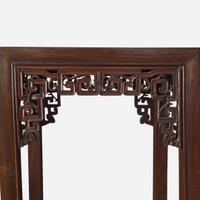 Three Chinese hardwood tall stands 香几三件 Late Qing to Republic period ?????