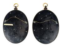 A Pair of Continental Tôle and Gilt Bronze Plaques